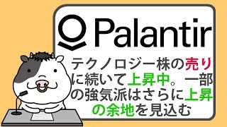 パランティア株は、テクノロジー株の売りに続いて上昇中。一部の強気派はさらに上昇の余地を見込む【20240718】 [upl. by Chemar]