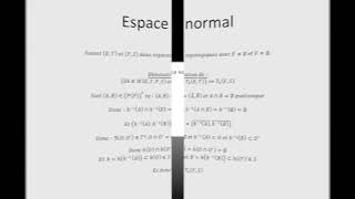 Axiomes de séparation partie 15  Espace normal [upl. by Morganne434]