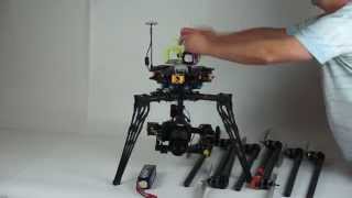 Versadrones Heavy Lift Octocopter detachable arms demonstration [upl. by Monteith]