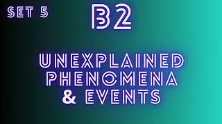 B2 English Vocabulary  Unexplained Phenomena amp Events  Translation Activities  Set 5 [upl. by Woodie]