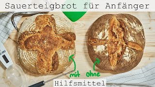 Brotbacken für Anfänger – Sauerteigbrot ohne Hilfsmittel backen [upl. by Eitnom539]