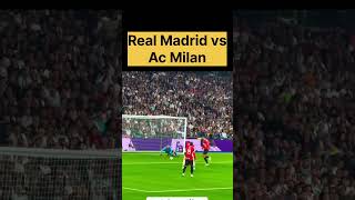 Real madrid vs Ac milan Goals today shorts footballyoutubeshorts [upl. by Dehsar]