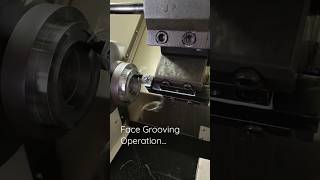 Face Grooving Operation  cnc face groove Operation Amazing Face groove Operation [upl. by Aij]