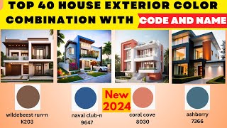 2024 Exterior House Painting Color Ideas With Codes  Outside House Painting Colour Combinations [upl. by Aerehs]