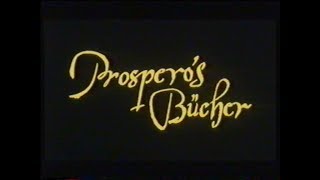 Prosperos Bücher 1991  DEUTSCHER TRAILER [upl. by Kass452]