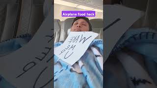 Life Hack Never miss airplane food trending airplanefood sleepybuthungry [upl. by Schumer]