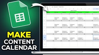 How To Make Content Calendar For Social Media On Google Sheets [upl. by Sparks]