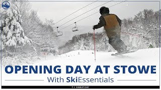 Opening Day at Stowe Mountain Resort with SkiEssentialscom  Skiing on Bent 100 and Prodigy 1 [upl. by Thorman]