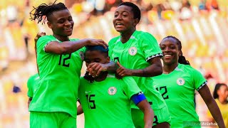 Nigeria Super Falcons defeat Bayana Bayana of South Africa 10  2024 Paris Olympics Qualifiers [upl. by Ecilayram856]