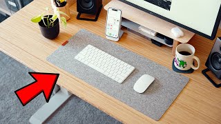 Which Desk Mat Is Right For Your Desk Setup Wool vs Leather vs Matte [upl. by Halsey]