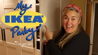 IKEA PANTRY HACK ONE YEAR LATER How has it held up What do I likedislike What have I changed [upl. by Dinin38]