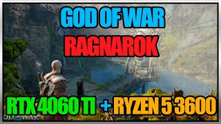 God of War Ragnarök RTX 4060 TI  Ryzen 5 3600 [upl. by Elocal]