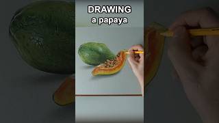 Papaya drawing art shorts [upl. by Einapets593]