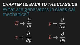 Ch 12 What are generators in classical mechanics  Maths of Quantum Mechanics [upl. by Htevi]