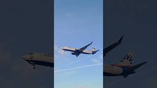 SunExpress landing at Hamburg Airport [upl. by Eenalem]