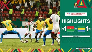 Burkina Faso 🆚 Gabon Highlights  TotalEnergiesAFCON2021 Round Of 16 [upl. by Romney292]