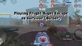 Playing Fright Night Escape as survivor Butler  Eggy Party [upl. by Arem]