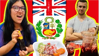 PROBANDO COMIDA PERUANA EN LONDRES  INGLATERRA [upl. by Yrakcaz580]