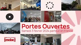 Portes Ouvertes ESDAC  Ecole de Design [upl. by Garnette]