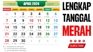 Kalender 2024 Lengkap Dengan Tanggal Merah [upl. by Romanas663]