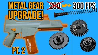 How To UPGRADE SPLATRBALL GEL BLASTER to Metal Gears amp Strong Spring PART 2  SRB400 SRB1200 Gearbox [upl. by Arinayed]