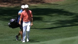 Aaron Baddeley chips in for birdie at RBC Heritage [upl. by Mena]