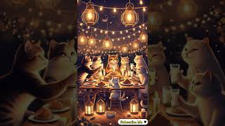 Outdoor Dinner Party Hosted by Cats shorts shortvideo [upl. by Ahsenav]