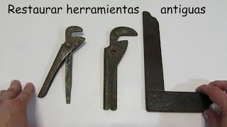 🔧 Eliminar el ÓXIDO 🔧 Restaurar Herramientas Antiguas 🔧 [upl. by Alliehs]