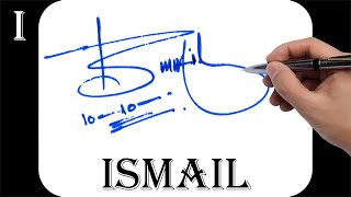 Ismail name signature design  I signature style  How to signature your name [upl. by Mala575]