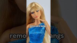 Giving Barbie bangs😱 Easy Barbie doll makeover idea doll barbie shorts diy [upl. by Nasus918]