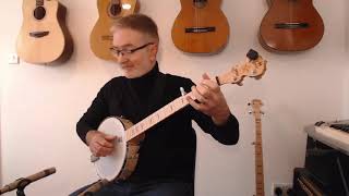 NYLGUT STRINGS ON A DEERING GOODTIME BANJO [upl. by Asilad]