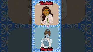 Rushda vs sherish comment your name for video👗💅👉shorts trending viralvideo love music nailart [upl. by Arella]