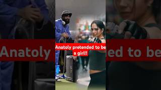 Powerlifter Pretended to be a Cleaner with Girls ANATOLY GYM PRANK shorts prank fitness [upl. by Enyamrahc]