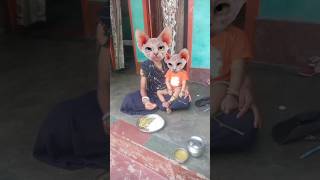 Lala Lala Lori Dhudh ke Katori funny cat 😋short tending [upl. by Gizela]