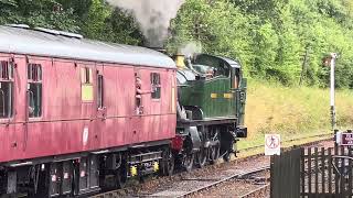 5199 steam departs Shackerstone on rails and ales weekend July 24 [upl. by Windzer]