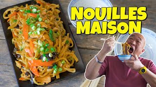 Nouilles maison au poulet  Le Riz Jaune [upl. by Alahsal]