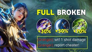 NEW OP BUILD LESLEY LATE GAME MONSTER100 BROKEN💥  MLBB [upl. by Cartwell]