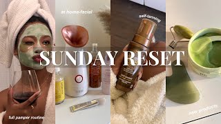 SUNDAY RESET  full body pamper routine shopping oral hygiene waxing amp more [upl. by Nivk]