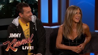 Jennifer Aniston amp Adam Sandler on Friendship Adam Levine amp Emergency Landing [upl. by Anigriv]