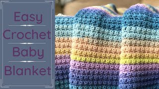 Essentials Baby Blanket  How to Crochet a Fast and Easy Blanket  Beginner Friendly [upl. by Annekam]