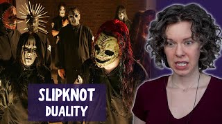 Firsttime reaction to quotDualityquot  Vocal Coach Analysis feat Slipknot and Corey Taylors Vocals [upl. by Seidler]