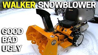 Walker Snowblower Mower Attachment Demo amp Review in ACTION [upl. by Roon]