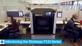 Stratasys F123 Series  New OfficeFriendly 3D Printers [upl. by Assenar]