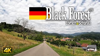 Black ForestSchwarzwald Germany 🇩🇪 Driving from Lörrach to Schönau im Schwarzwald [upl. by Anuahsed]