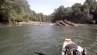 Feelfree Lure 115 on the Chattahoochee River at HWY 20 Rapid [upl. by Nellac]