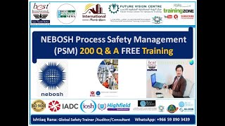 NEBOSH PSM EXAM Questions amp Answers 137 Video  001 [upl. by Bast]