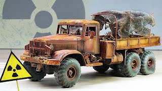 Restoration Chernobyls TRUCK Old Soviet KRAZ abandoned car [upl. by Adler]