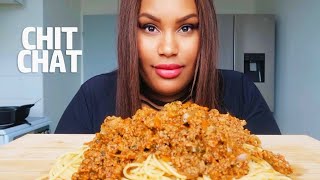 SPAGHETTI BOLOGNESE MUKBANG┃que choisir [upl. by Lochner]