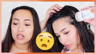 WASHING MY HAIR ONLY WITH AN ACV RINSE FOR 1 WEEK  dpHUE ACV RINSE REVIEW [upl. by Amby]