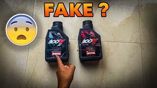 Motul Engine oil Fake vs Orignal  Motul 300v  HOW TO CHECK [upl. by Danieu]